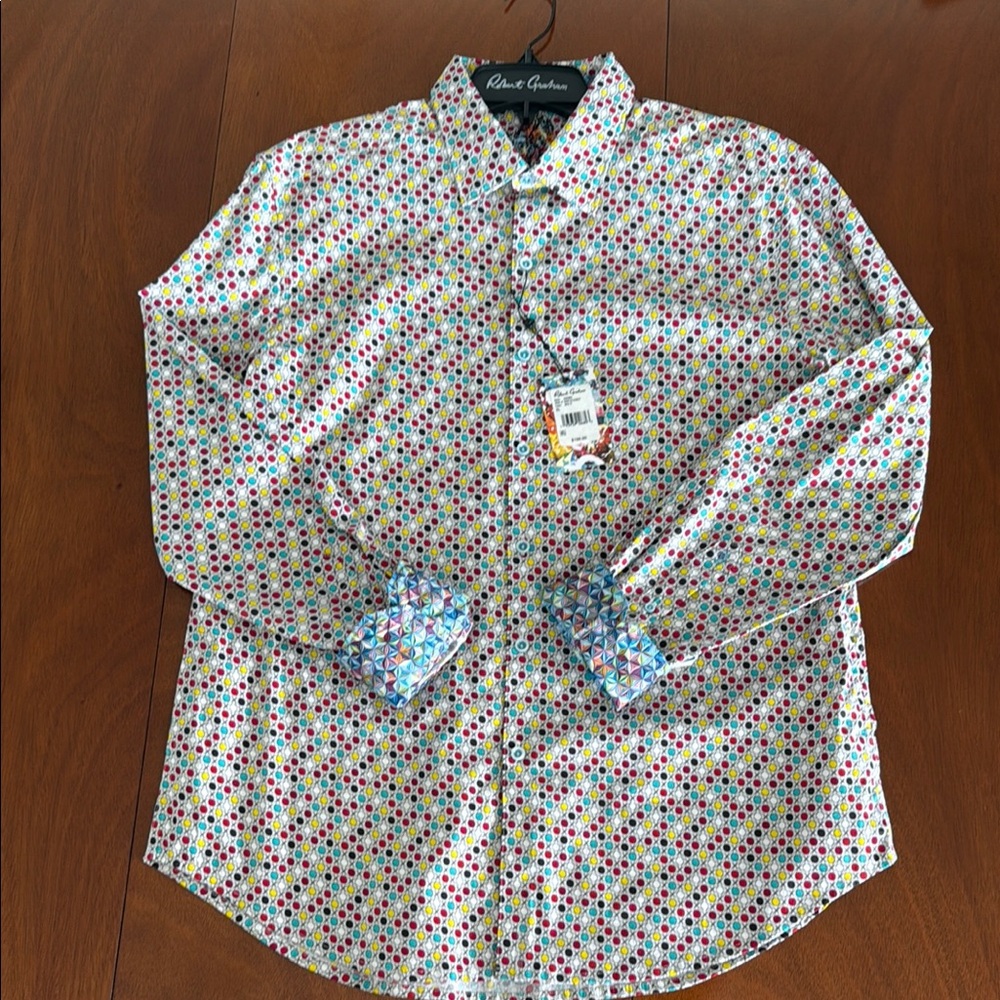 Robert Graham Multicolor Adonis Button Down Shirt NEVER BEEN WORN